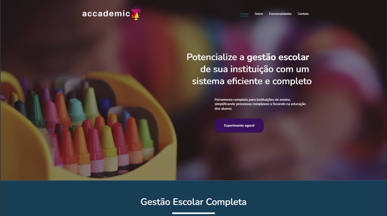 Prévia do projeto Accademic